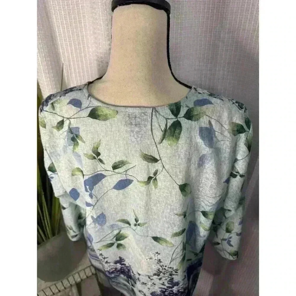 Easy wear By Chicos Women’s 2 US L Semi Sheer 3/4 Sleeve Open Front Cardigan - Picture 8 of 14